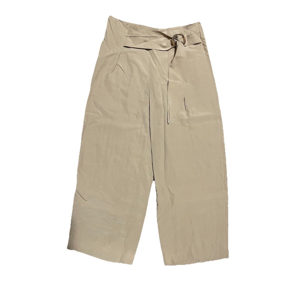 Vince Wide‎ Leg Tappered Tencel Cropped Pants Size 12 Summer Business Casual